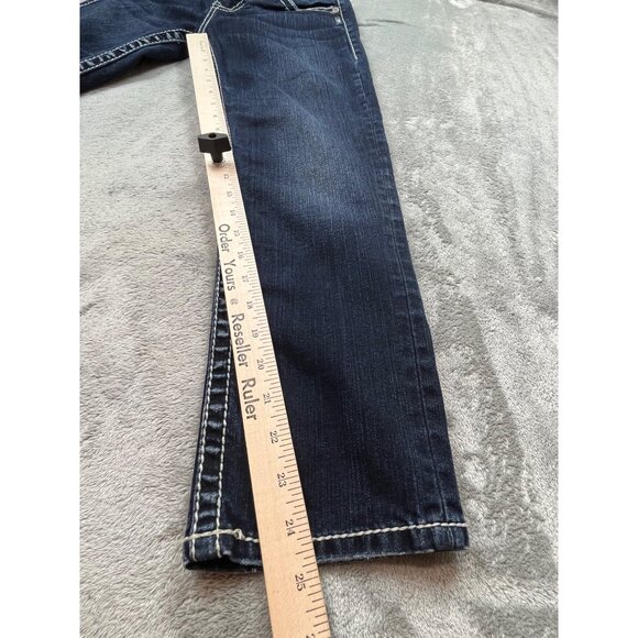 Silver Jeans Suki High Capri Womens W25 L24.5 Dark Wash Denim Preppy - Picture 6 of 13